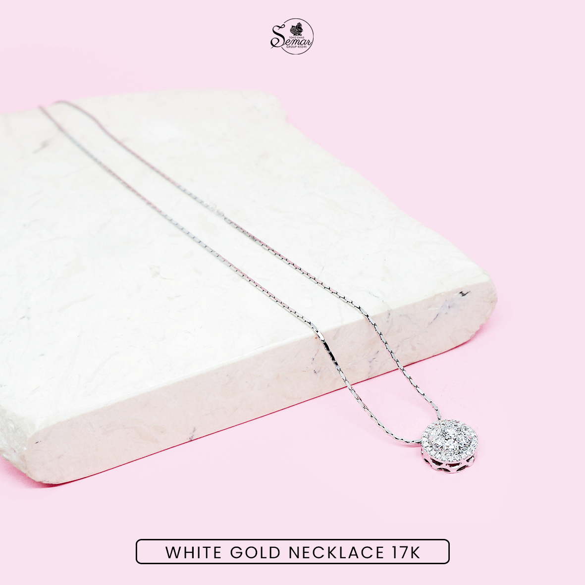 White Gold Necklace 17K